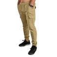thumbnail image 4 of DYMADE Men Full Length Solid Color Cargo Style Multi Pockets Overalls Fashion Pants, 4 of 5