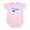 Petal Pink, variant on - Vinnie Vintage (Blue) Infant Bodysuit - Baby Light Bodysuit, Size Newborn - 24 Months