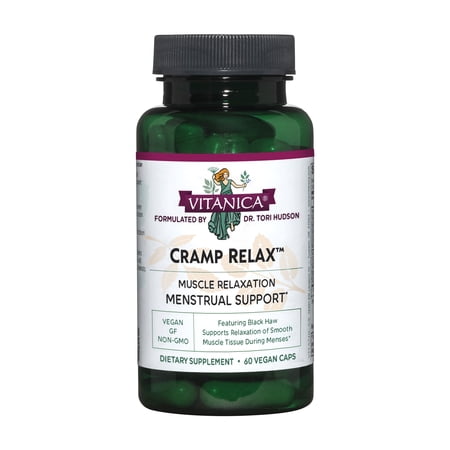 Vitanica Cramp Relax, Menstrual Support, Vegan, 60 Capsules