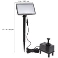 thumbnail image 2 of ELAYARD Solar Power Submersible Water Pump Black Panel Pump for Garden Fountain Outdoor Use, 2 of 8