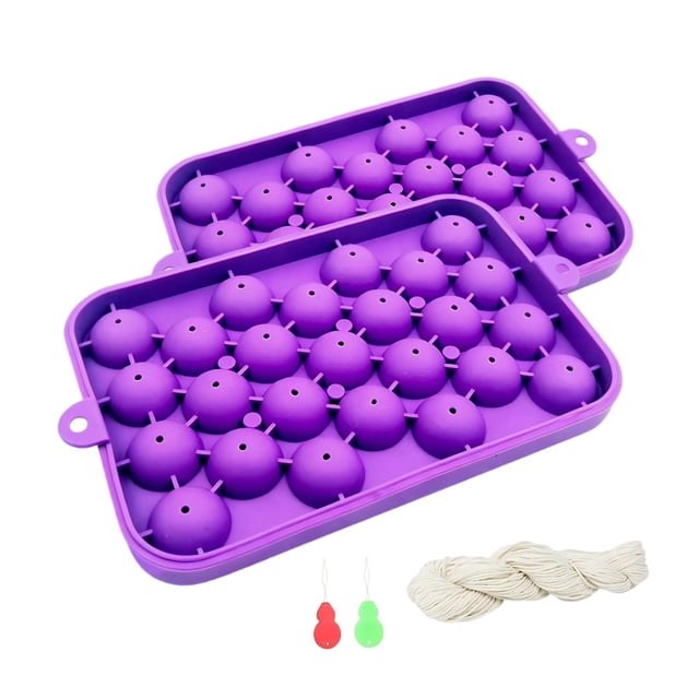 jiaping DIY Grape Soap Making Kit Reusable Portable for Beginners Creative with Rope for Purple