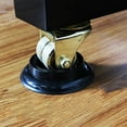 thumbnail image 3 of Almohadillas de madera para piano, cojines antideslizantes y protectores de suelo, diseño elegante en tonos naturales, incluye 4 piezas., 3 of 6
