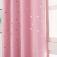 thumbnail image 4 of Cortinas opacas Forma de estrella Hueco Doble capa Hilo de tela Combinación de aislamiento térmico C Abanopi Rosa, 4 of 7