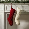 thumbnail image 4 of dajkiuy Knit Christmas Stockings, 18 Inch Xmas Stockings Holiday Fireplace Hanging Stockings Christmas Gift Bag Decorations for Family Holiday Season Decor, 4 of 5