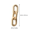 thumbnail image 2 of LEORX  Fireplace Mantel Decor Modern Decorative Objects Indoor Chain Link, 2 of 8