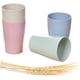 thumbnail image 1 of Taza para beber reutilizable, irrompible y ecológica para adultos, juego de vasos saludables biodegradables con paja de trigo, 5 multicolores, apto para lavavajillas, 1 of 7