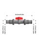 thumbnail image 3 of Adaptador de Conector de Manguera de Piscina de 1,25 a 1,5 Pulgadas, Junta de Repuesto En Forma de T de 38 Mm para Accesorios de Piscina, Incluye Junta Tórica de Goma para Evitar Fugas., 3 of 7