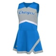 thumbnail image 2 of Girls Preschool Powder Blue Los Angeles Chargers Two-Piece Cheer Captain Jumper Dress with Bloomers Set, 2 of 4