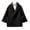 Black, variant on RYDCOT Women Warm Pea Coat Notched Lapel Neck Wool Blend Coat Trench Overcoat Open Front Warm Jackets with Pockets Outwear with Belt Sale