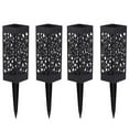 thumbnail image 2 of Cemetery Grave Vase 4-Pack Outdoor Memorial Flower Holder Stake-In Floral Urn Weatherproof Design with Drainage, 2 of 6
