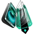 thumbnail image 1 of Protector de pantalla ESR de vidrio 9H+, paquete de 3 unidades, para iPhone 16/15, 1 of 8