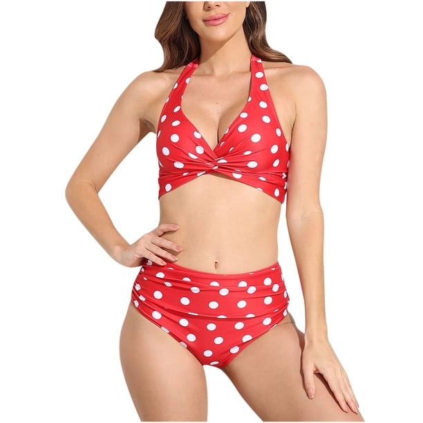 Bikini de moda para mujer con almohadilla en el pecho sin soporte de acero Correa sexy Traje de baño dividido Playa Conjunto de dos piezas Fridja nalpqowj53371