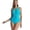 Light Blue, variant on WOLLED Women Hawaii Swimsuit Adjustable Strap One Piece Swimsuit Soft Bra Bathing Suits Wrap Twist 1 Piece Swimwear