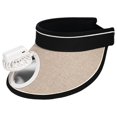 thumbnail image 3 of Hollow Out Fan Sun Hat for Women Wide Brim Breathable Summer Travel Cap, 3 of 5