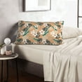 thumbnail image 6 of Fuzoiu Tropical Leaves Flower Print Fuzzy Pillowcases, Super Soft Pillow Case Cover with Zipper for Bedroom, Sofa, Couch,Cozy Pillow Shams for All Seasons-16"x24", 6 of 6