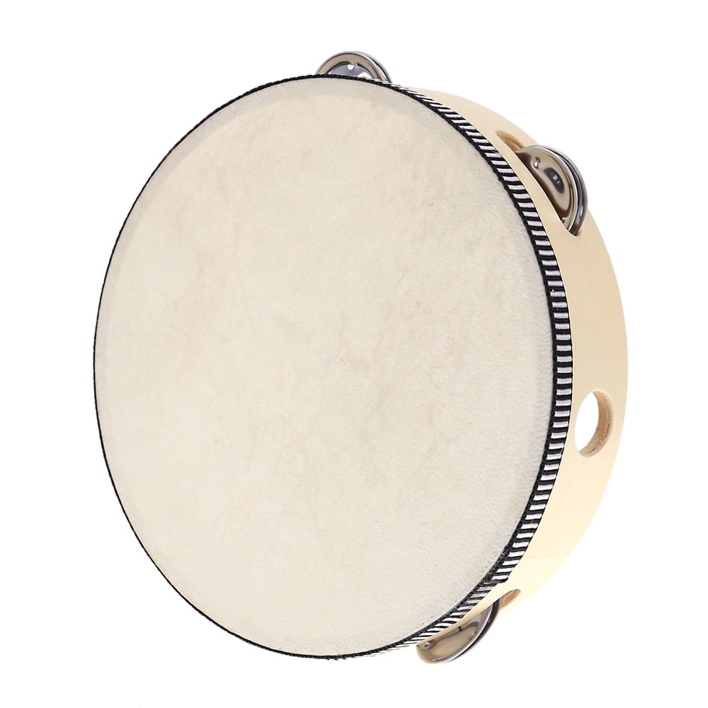 Abody 8 Inch Tambourine Percussion Drum Early Education Instrument Musical Toy Gift for Child Toddler Adult Senior