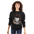thumbnail image 3 of Betty Boop Cartoon Fiesty Cha-ching Women Crewneck Sweatshirt Brisco Brands S, 3 of 6