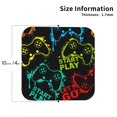 thumbnail image 3 of Balery 4 Pcs Play Game Startleather Coasters Set, Drink Table Cup Coasters For Living Room Kitchen Coffee Decor, 3 of 9
