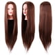 thumbnail image 5 of Cabeza de maniquí para peinado, 24 pulgadas Cabello para entrenar el cabello, Fibra sintética Cabeza de maniquí, Peluquero Cabezal de entrenamiento con abrazadera, Cosmetología Cabeza de mu?eca Ecomeon no, 5 of 6