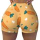 thumbnail image 2 of Balery Love Carrot Pantalones cortos de entrenamiento estampados para mujer, sin costuras, ajustados, para gimnasio, yoga, correr, deportes, ejercicio activo, fitness.-Medium, 2 of 8