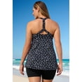 thumbnail image 2 of Swim 365 Women's Plus Size Longer Length Braided Tankini Top, 2 of 5