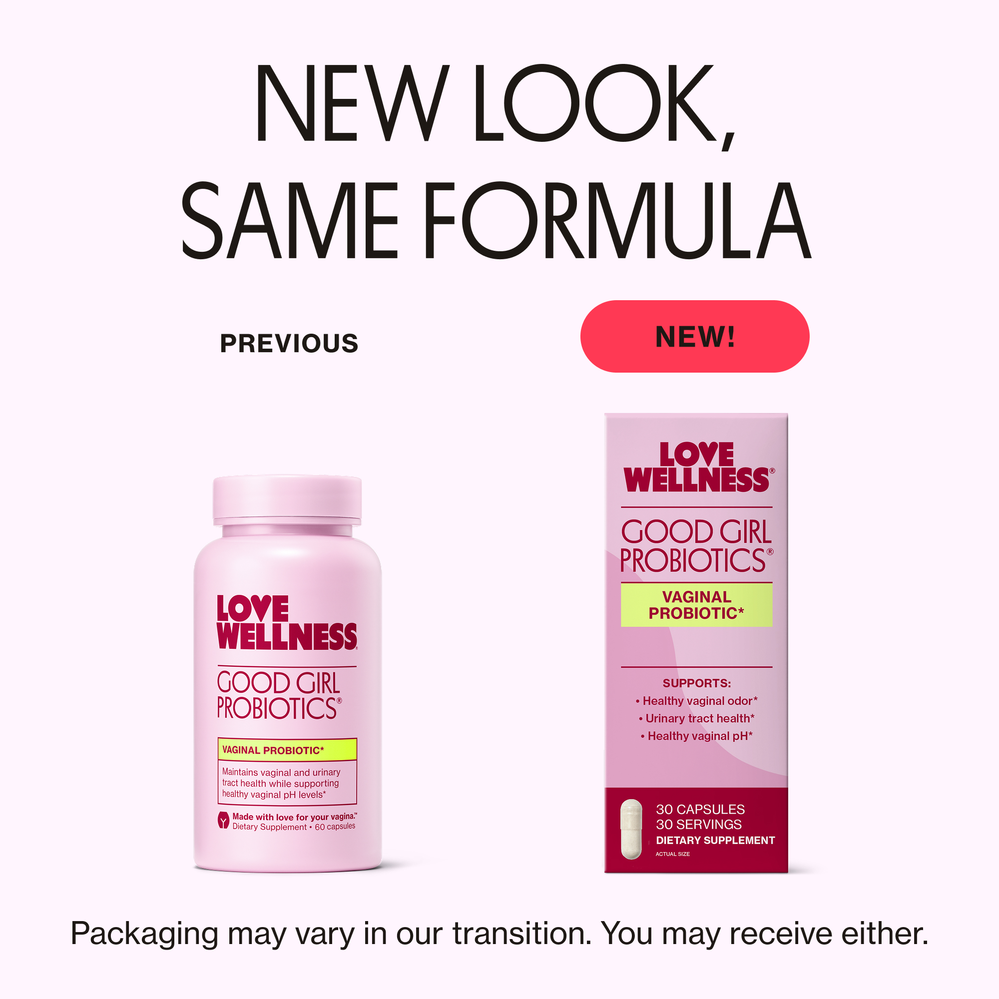 Love Wellness Good Girl Vaginal Probiotics, 30 Capsules photo 2