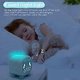 thumbnail image 2 of Children's alarm clock, digital alarm clock for children's room, light alarm clock with USB alarm clock (blue), 2 of 4