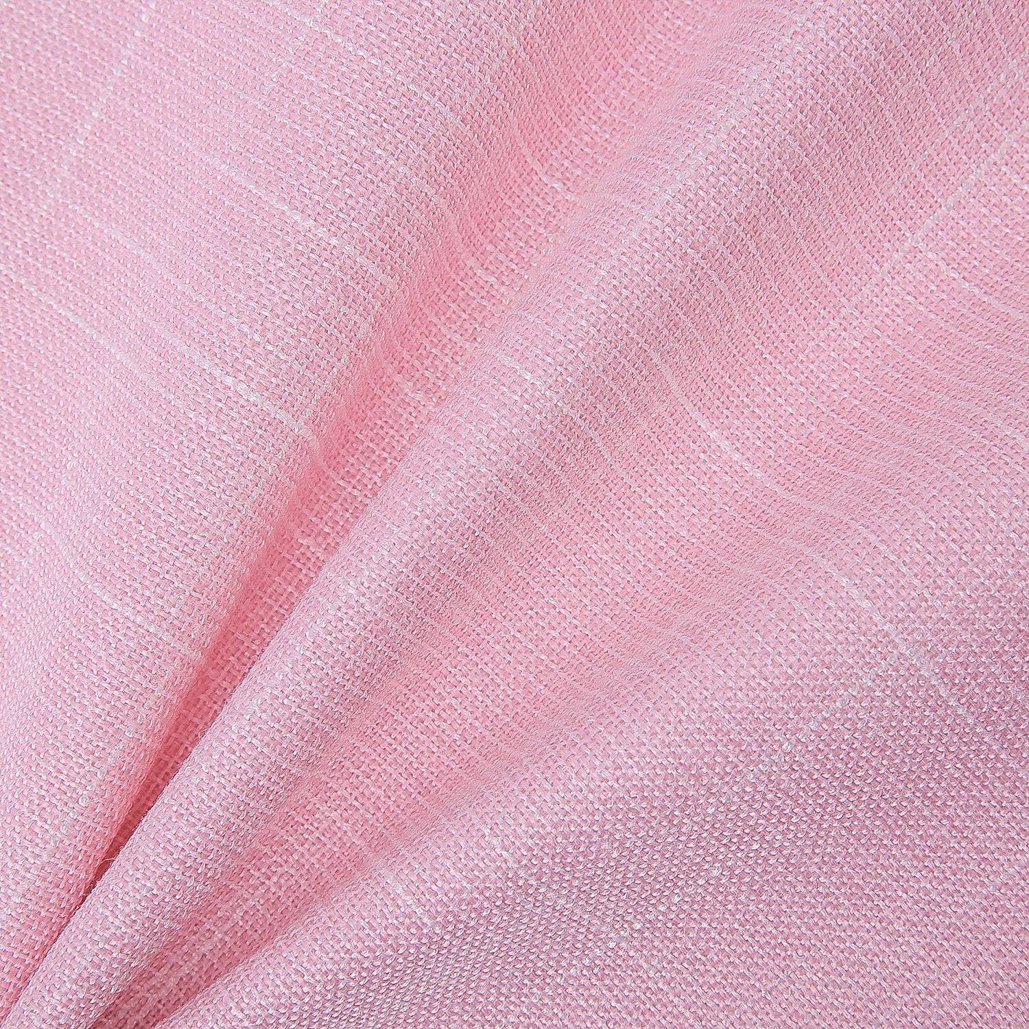 Phantoscope Soft Textured Linen-Look Decorative Throw Pillow, 22 x 22 in, Light Pink, 1 Pack