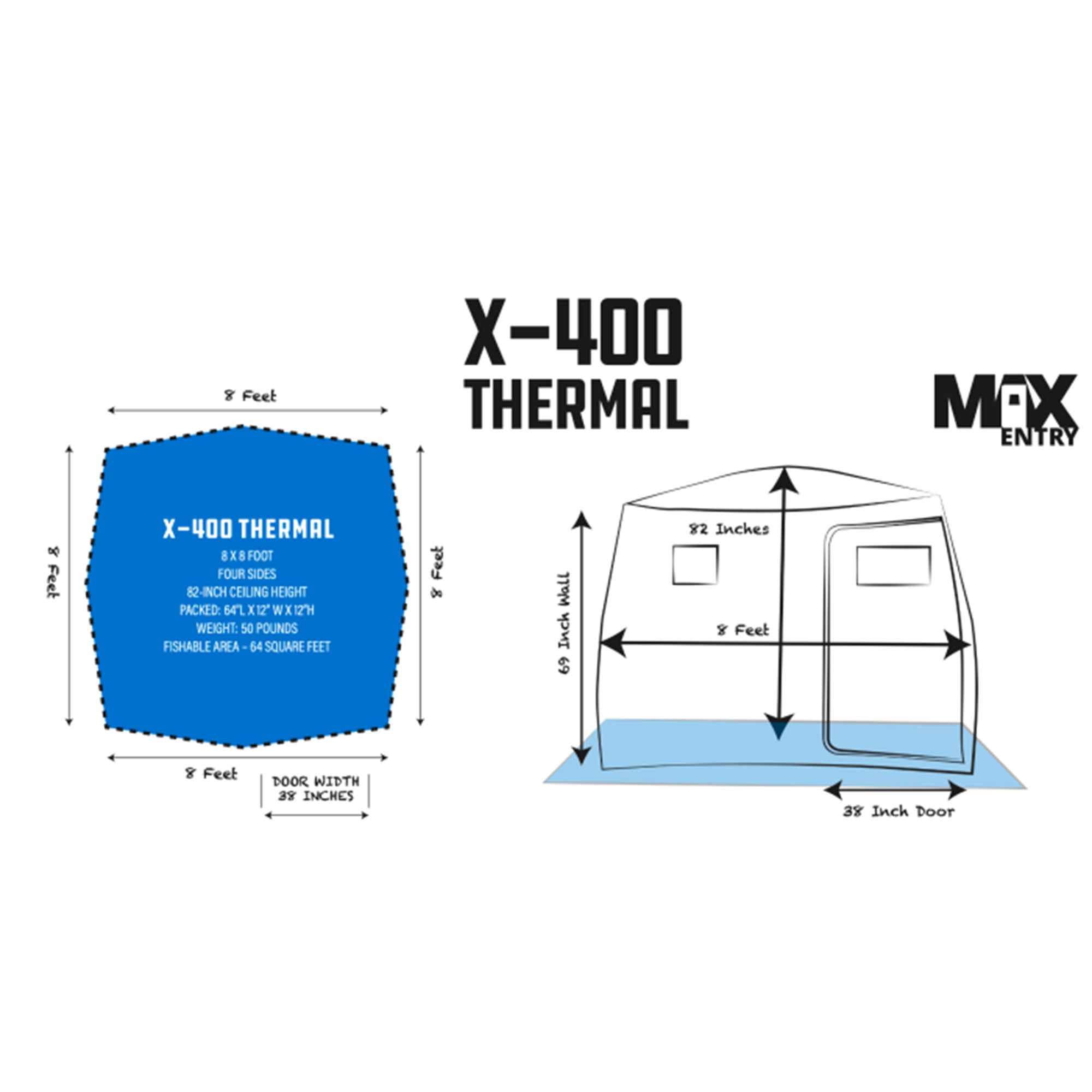 Clam X400 Thermal XT - Marine General - Clam Ice Shelters