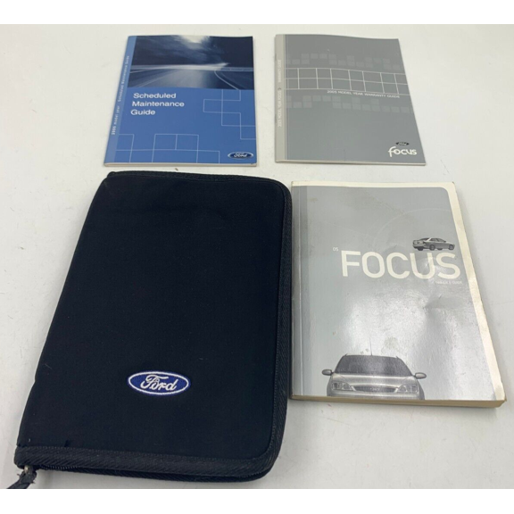 2005 Ford Focus Owners Manual Handbook Set with Case OEM C03B41007