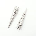 thumbnail image 2 of Iron Filigree Bead Caps Cone Platinum 41.5x7.5mm Hole: 1.2mm Inner Size: 7.5mm 27pcs/bag, 2 of 2