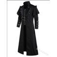 thumbnail image 3 of Halloween Costume Dress Midcentury Gothic Steampunk Tailcoat Jacket Black Brocade Coat, 3 of 4