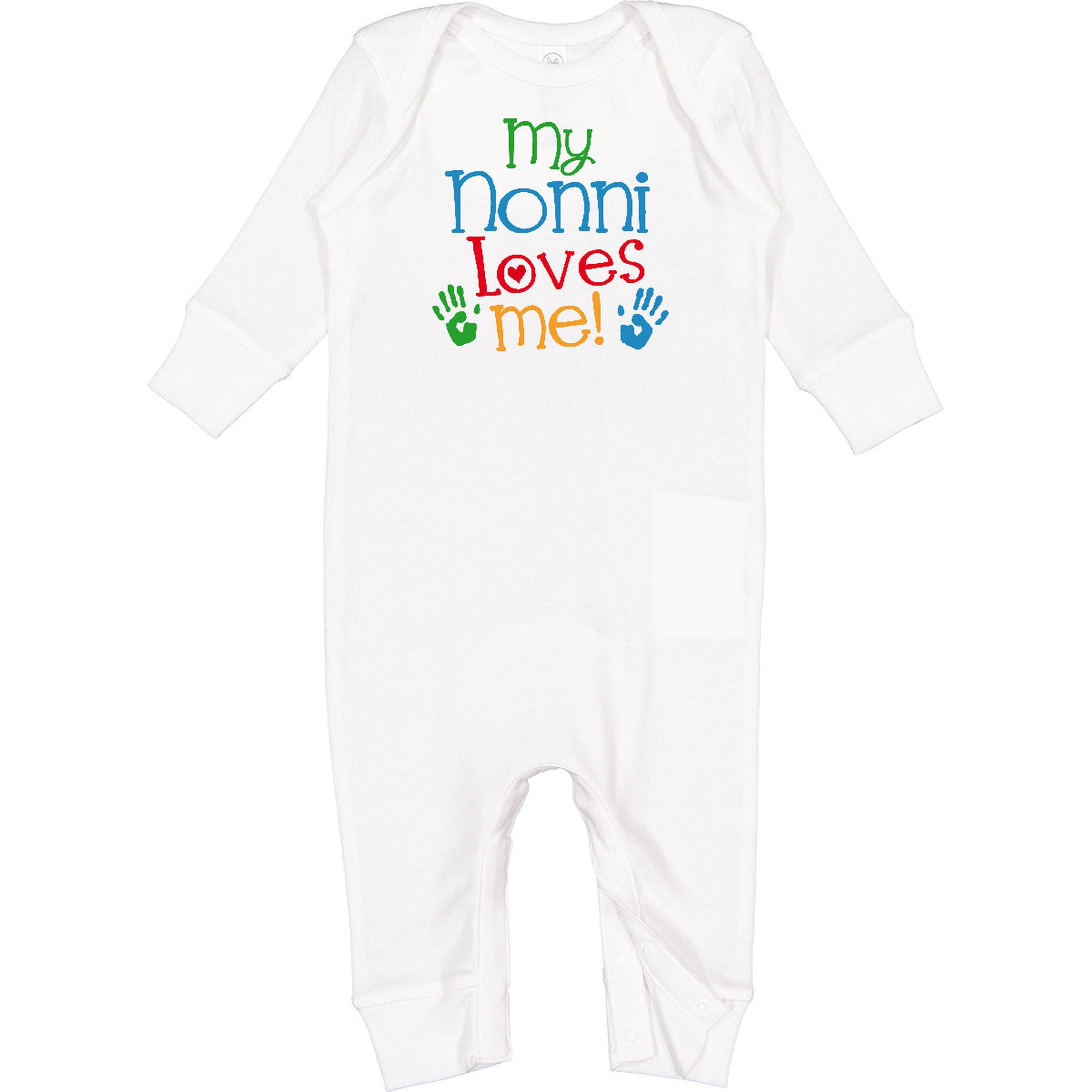 Inktastic My Nonni Loves Me Baby Romper Coveralls