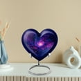 thumbnail image 4 of MUKTIVE Galaxy Urns for Human Ashes Adult Female & Male, Burial Heart Urns for Adult Human Ashes, Funeral Blue Urn for Husband & Wife, Holds 160 Cubic, Memorial Gifts for Loss of Mom, 8 Inch, 4 of 7