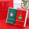 thumbnail image 3 of Toalla de Navidad, regalo, toalla de algodón, caja de regalo, regalo de Papá Noel rojo, tacto suave y cómodo, 3 of 5