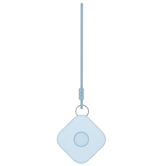 Housse de Traqueur en Silicone Souple Protecteur de Localisateur Anti-Perdu Remplacement de Porte-Clés pour iOS AirTags Noir