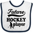 thumbnail image 3 of Inktastic Future Hockey Player Baby Boy Boys Baby Bib, 3 of 4