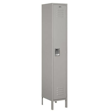 Salsbury Industries  6 ft. x 15 in. Extra Wide See-Through Unassembled Metal Locker - Gray - 1 Wide