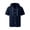 Navy, variant on Men's Waffle Knit Short Sleeve Hoodie With Button Down Front And Drawstring Featuring Casual Loose Fit For Summer Streetwear Beach Vacation Black L