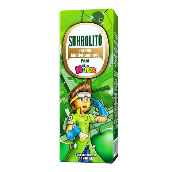 Jarabe Sukrolito multivitamínico para niños 240 ml