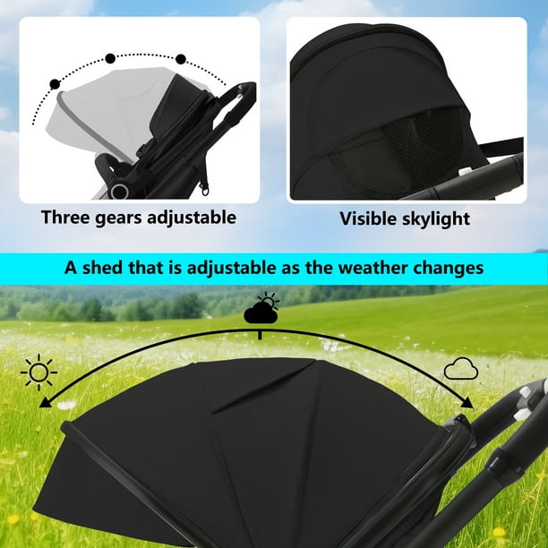 アリス　3in1 AILEEKISS 3-in-1 Convertible Baby Stroller, Light Grey, Aluminum