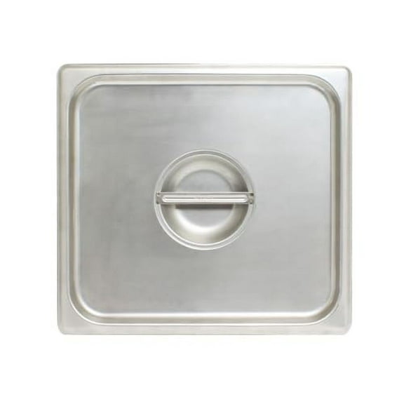 Soro Essentials- Half Size Stainless Steel Solid Steam Table Pan Cover- Fits Half Size Steam Pan Commercial Catering Food Lid for Commercial Kitchen Supplies