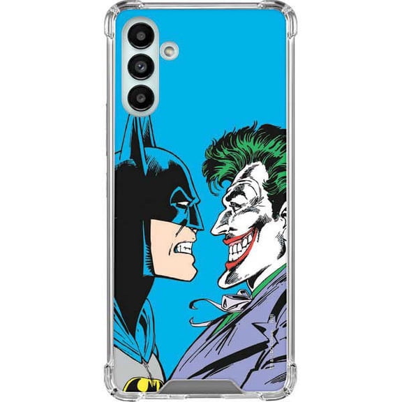 Skinit DC Comics Batman vs Joker - Blue Background Galaxy A13 5G Clear Case