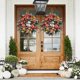 thumbnail image 3 of Christmas Wreath Autumn Peony and Pumpkin Wreath - 30x30cm, 3 of 4