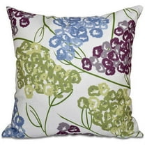 Simply Daisy 16" x 16" Hydrangeas Floral Print Pillow