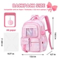 thumbnail image 2 of Soda Candy Backpacks for Girls Kawaii Ita Kids Backpack Water Resistant Lightweigt Students Bookbag for Elementary Primary Middle School, Pink, 2 of 7