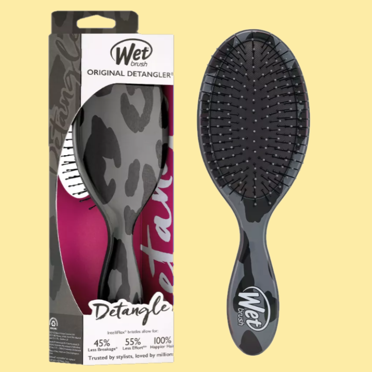 Wet Brush Safari Original Detangler Hair Brush Less Breakage Leopard *EN
