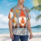 thumbnail image 3 of Fotbe Hello Fall Gnomes Camisa Hawaiana para Hombre Unisex – Camisa Casual de Verano con Botones de Manga Corta de Algodón y Lino,XX-Large, 3 of 7
