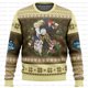 thumbnail image 5 of Suéter navideño feo de DanMachi con diseño de dibujos animados de Anime para mujer y hombre, sudadera con capucha para pareja, 5 of 5