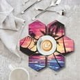 thumbnail image 4 of Gnmfd Wooden Diamond Painting Coaster Set DIY, Handcrafted Table Mats with Stain Heat Resistant Protection for Dining Decor Home Party Gift Relaxation, 4 of 5